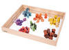 Speelbakken - tickit Wooden Mirror Tray - 50 x 43,5 cm - hout - met spiegel - per stuk