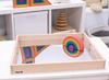 Speelbakken - tickit Wooden Mirror Tray - 50 x 43,5 cm - hout - met spiegel - per stuk