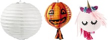 Knutselpapier - rijstpapier - lantaarn - rond - set van 10