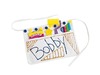 Schort - heupschort - textiel - 30 x 20 cm - blanco - personaliseerbaar - set van 12
