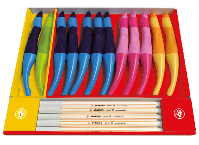 Balpen - Roller - Stabilo - Easy Original - Klaspak 12 Stuks