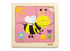 Houten puzzels - insecten - set van 3