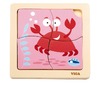 Houten puzzels - zeedieren - set van 3