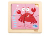 Houten puzzels - zeedieren - set van 3