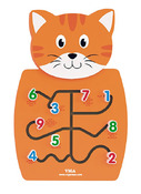 Activiteitenwand - Viga - dieren - kat - per stuk
