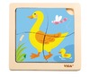Houten puzzels - boerderijdiere van 3