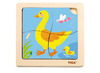 Houten puzzels - boerderijdiere van 3