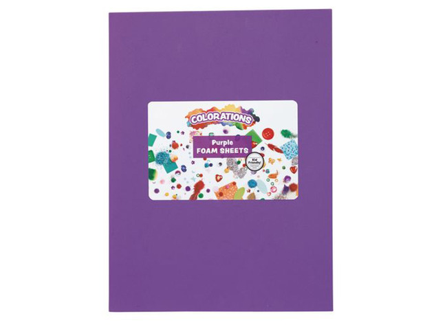Vellen - Foam - A4 - 2 Mm - Paars - Pak Van 10 Vellen