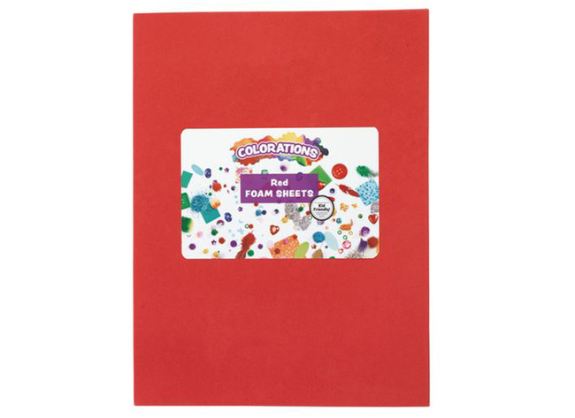 Vellen - Foam - A4 - 2 Mm - Rood - Pak Van 10 Vellen