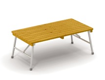 TAFEL - KLAPTAFEL - OUTDOOR - METALEN ONDERSTEL - 120 x 63 x 46 CM - PER STUK