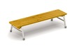 ZITBANK - STAPELBAAR - OUTDOOR - METALEN ONDERSTEL - 120 x 28 x 26 CM - PER STUK
