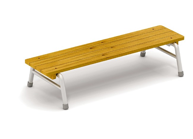 Zitbank - Stapelbaar - Outdoor - Metalen Onderstel - 120 X 28 X 26 Cm - Per Stuk