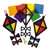Papier - Glasraam - Windvliegers Set Van 6