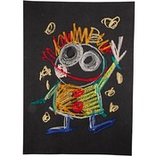 Inpakpapier - knutselpapier - kraftpapier - zwart - A4 - 100 g - per 20