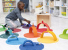 Matten - zitmat - foam - gekleurd - set van 12 assorti
