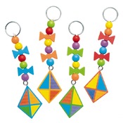 Sleutelhanger - windvliegers 4 stuks