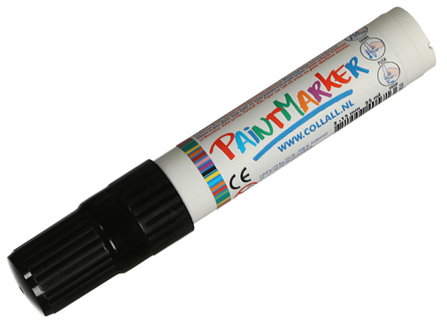 Stiften - Krijtstiften - Collal Paintmarker - 25 Ml - Zwart - Per Stuk