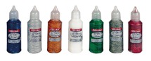 Lijm - glittergel - Collall - decoreren in 3D - 50 ml - set van 8 assorti