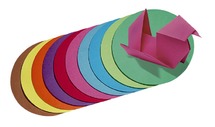 Vouwbladen - Rond - 15 Cm - Intensieve Intenses Kleuren - Set Van 100
