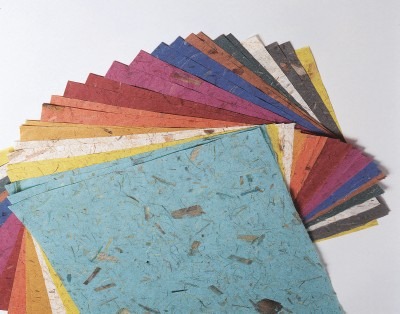 Knutselpapier - Bananenpapier - 21 X 31 Cm - Set Van 10 Assorti