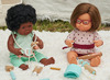 Poppen - babypop - Miniland Baby Doll - met haar - 38 cm - meisje - afrikaans - per stuk