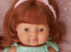 Poppen - babypop - Miniland Baby Doll - met haar - 38 cm - meisje - europees - roodharig - per stuk
