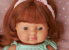 Poppen - Miniland - pop met haar - roodharig meisje - per stuk