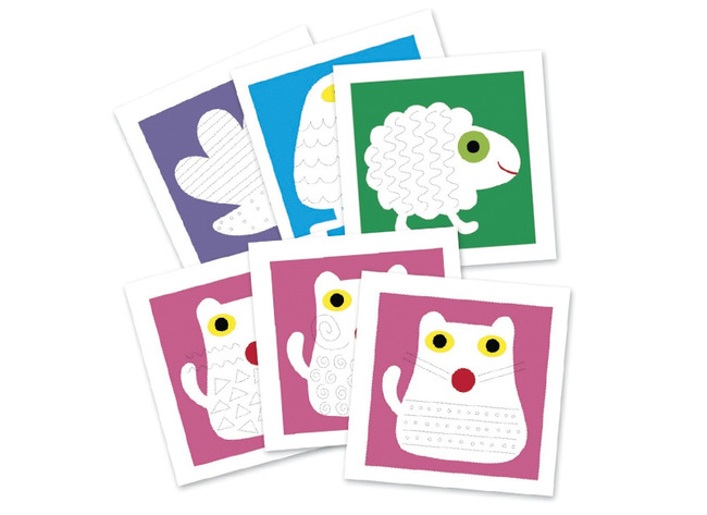 Schrijftechniek - Grafische Dieren 18 Kaarten