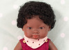 Poppen - babypop - Miniland Baby Doll - met haar - 38 cm - jongen - afrikaans - per stuk