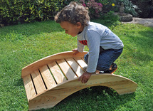 Brug - hout - 90 x 40 x 25 cm - per stuk