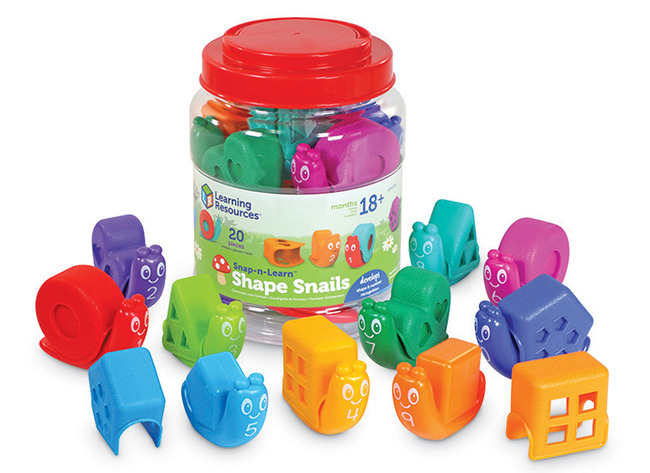 Spel - Telspel - Learning Resources Snap-n-learn Shape Snails - Set Van 20