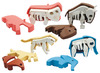 Dieren - Halftoys - safaridieren - set van 4