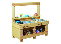Keuken - modderkeuken - 100 x 42 x 99 cm - hout - per stuk