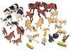Dieren - boerderijdieren - economy set - set van 35