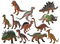 Dieren - Dino's - Economy Set - Set Van 12