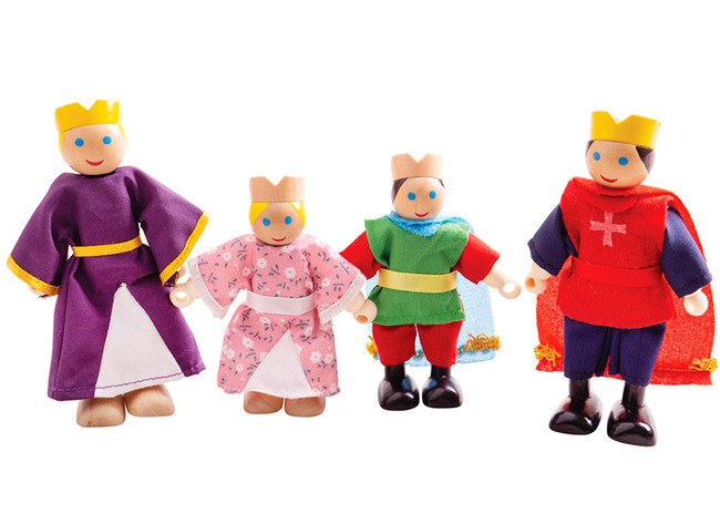 Kasteel - Bigjigs - Koninklijke Familie - Set Van 4