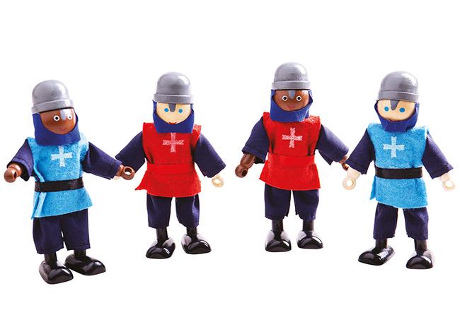 Kasteel - Bigjigs - Ridders - Set Van 4