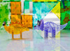 Constructie - MAGNA-TILES - dino world XL - 50-delig