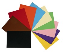 Tekenpapier - gekleurd - 50x70 cm -120g - set/10vel