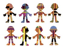 Knutselpapier - Roylco - motieven - Roylco - afrika - set van 32