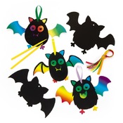 Halloween - kraspapier - vleermuizen - ass/10