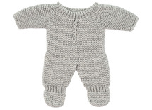 Poppenkleding - Miniland - gebreide pyjama - 21 cm - per stuk