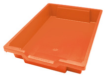 Opbergkist - F1 - 427 mm x 317 mm x 70 mm - oranje - per stuk