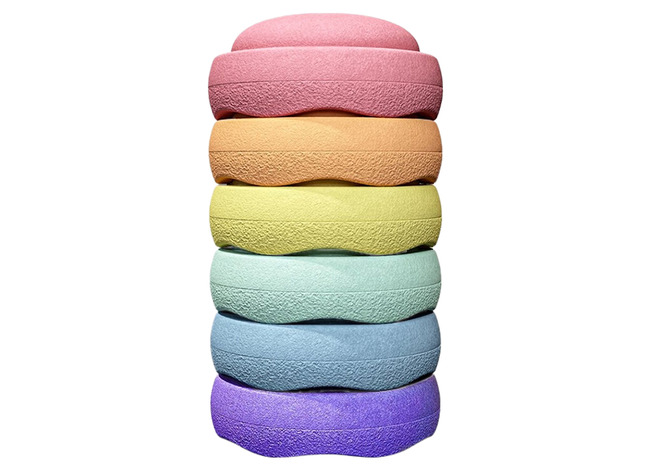 Bewegingsmateriaal - Stapelstein - Pastel - Set Van 6