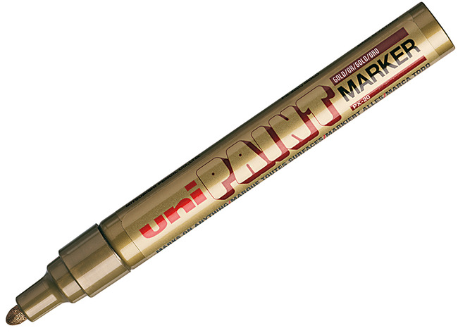 Stiften - Verfstiften - Uni-paint Px20 - Goud - Per Stuk
