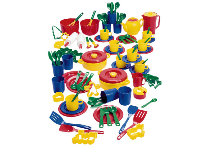 Kookset - Eetset - Dantoy - Servies - Dinerset - Set Van 100 Assorti