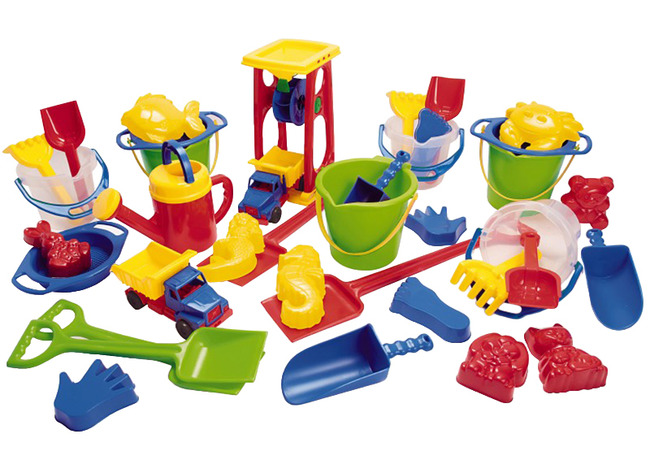 Zand - Zandbakset - Dantoy - Vormen - Set Van 37 Assorti