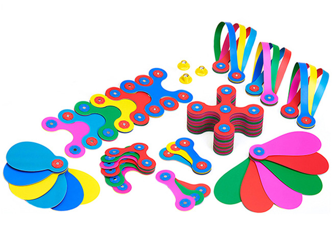 Constructie - Magnetische Blokken - Clixo - Set Van 60