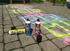 Krijt - tuban - krijtspray neon - set van 4