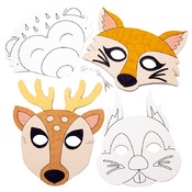 Herfst - kleurmaskers - bosdieren - ass/8
